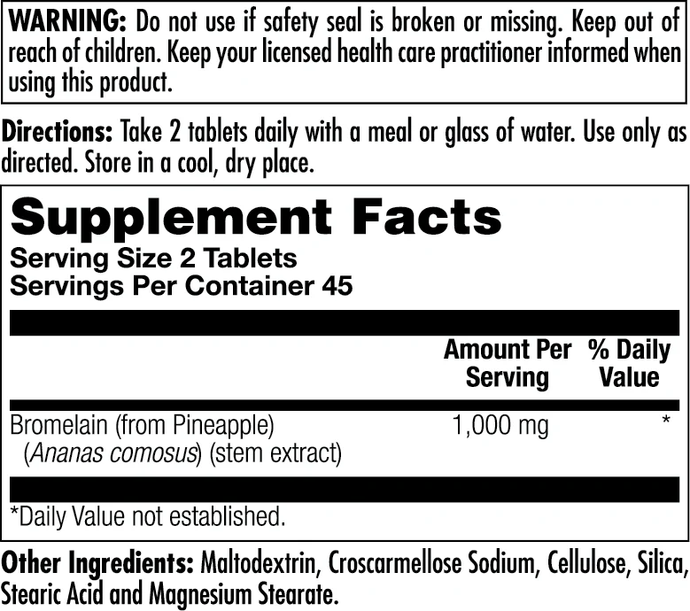 Bromelain Tablets 1000 mg - Image 4