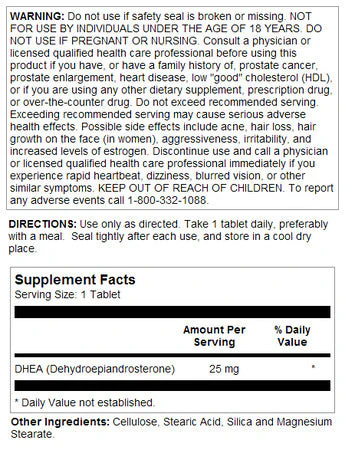 DHEA Tablets 25 mg - Image 2