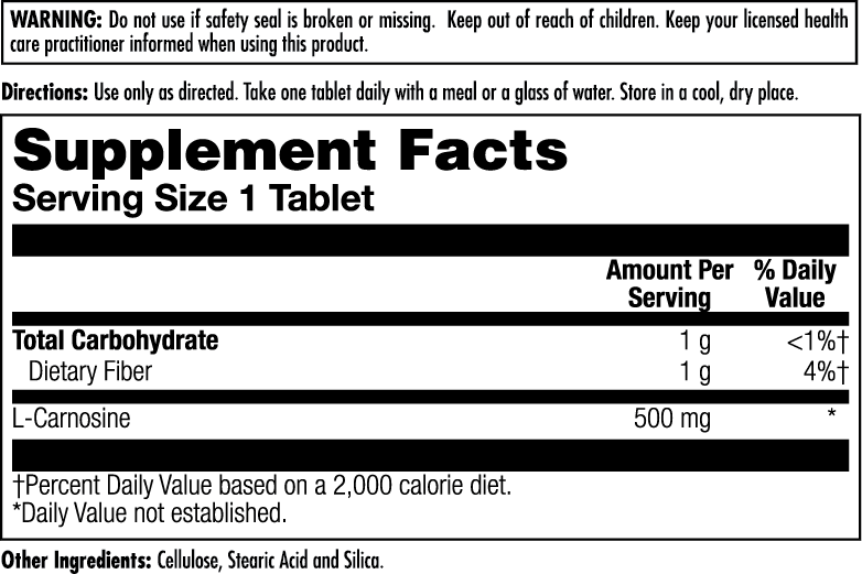 L-Carnosine Tablets 500 mg - Image 4