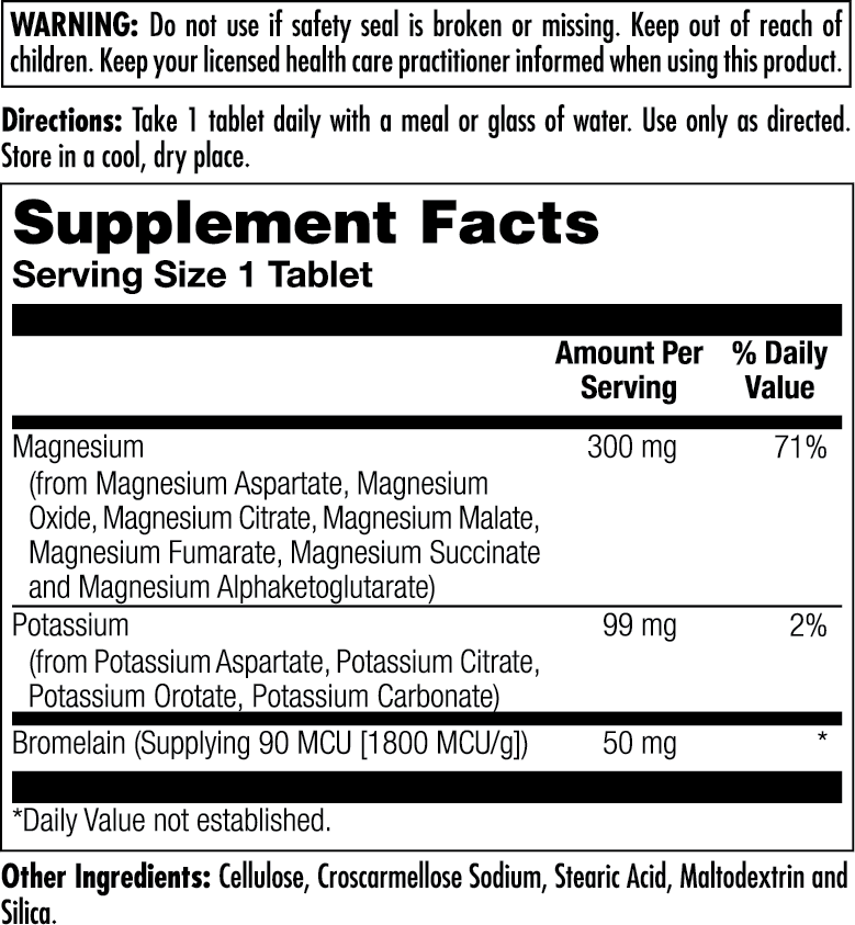 Magnesium Potassium Bromelain Tablets - Image 4