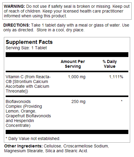 Reacta-C® with Bioflavonoids Tablets 1000 mg - Image 4