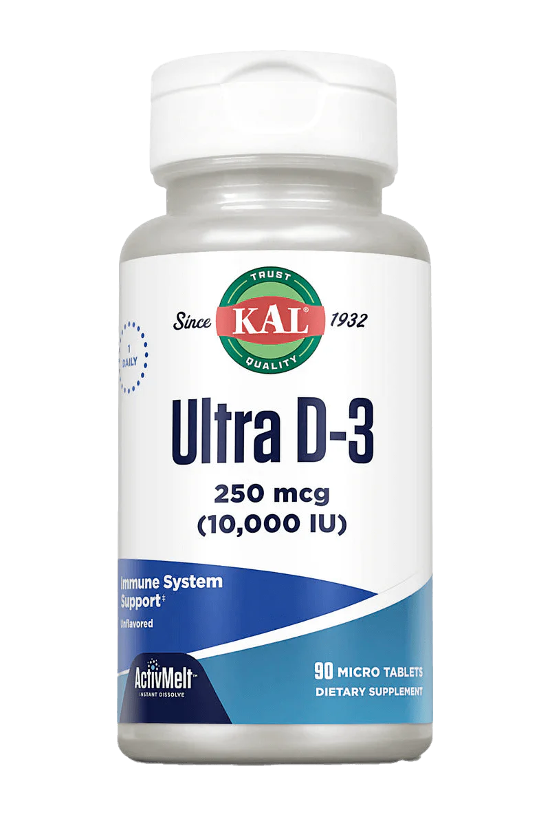 Ultra D-3 250 mcg (10,000 IU) ActivMelt® Instant Dissolve Tablets